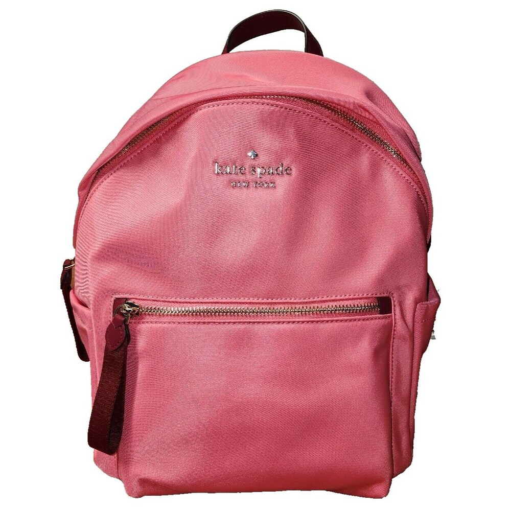 Kate Spade Chelsea The Little Better Nylon Mini Backpack Deep Dahli Pink